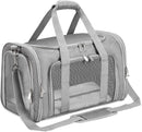 Soft-Sided Foldable Pet Carrier Bag with Steel Frame