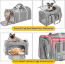 Soft-Sided Foldable Pet Carrier Bag with Steel Frame