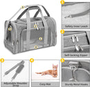 Soft-Sided Foldable Pet Carrier Bag with Steel Frame