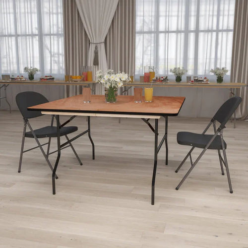 4FT Square Folding Table